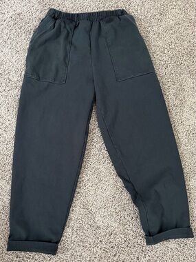 Women’s Vuori Black Elastic-Waist Casual Pants